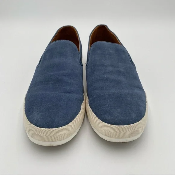 Allen Edmonds Holden Beach‎ Men's Casual Slip On Flats Shoes Blue Size 10.5